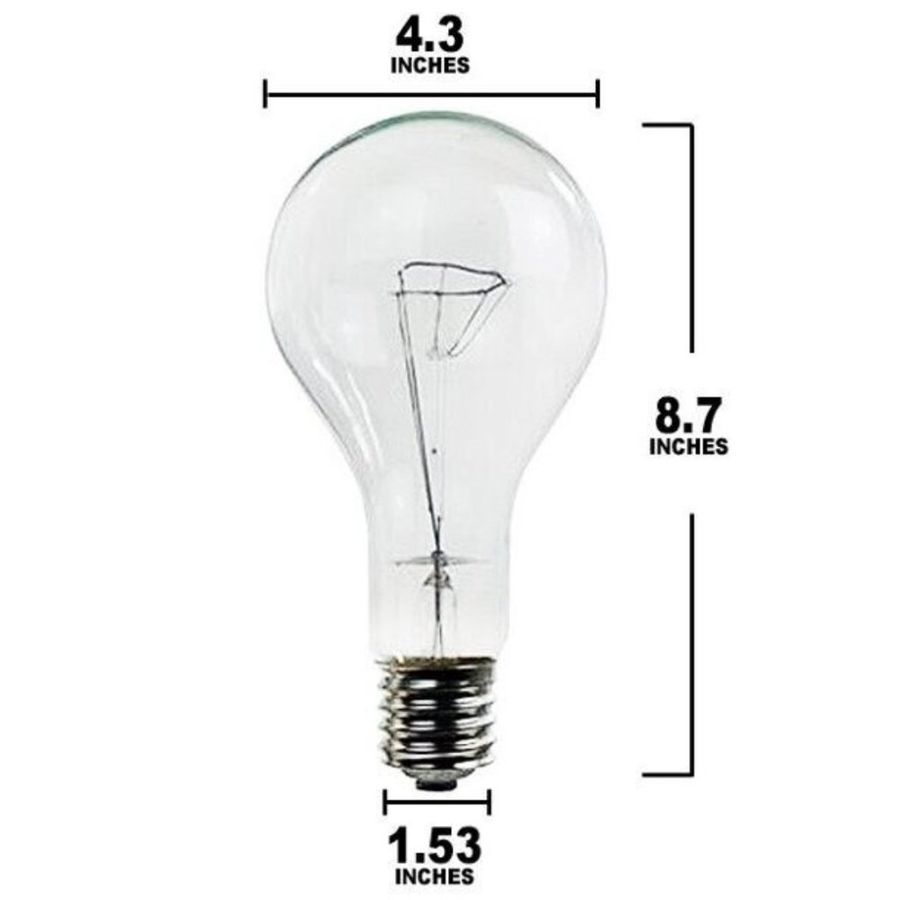 12 Pack of Sunlite 500 Watt PS35 High Wattage, Mogul Base, Clear